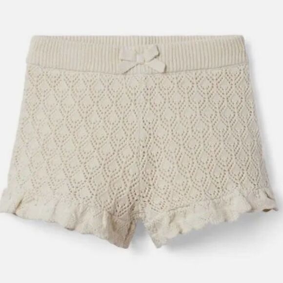 Janie and Jack Crochet Scalloped Trim Top and Shorts Size 16 - Picture 4 of 17